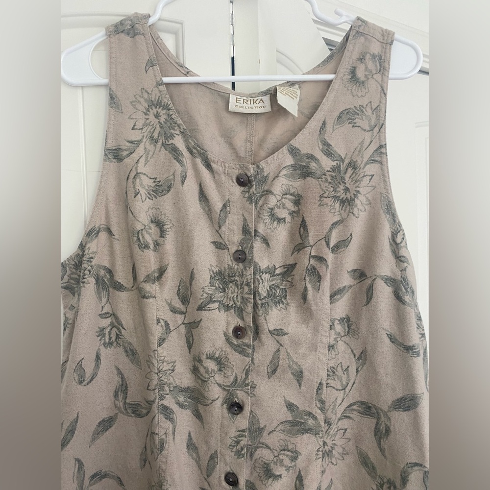 Erika collection linen sleeveless dress large - Picture 2 of 7